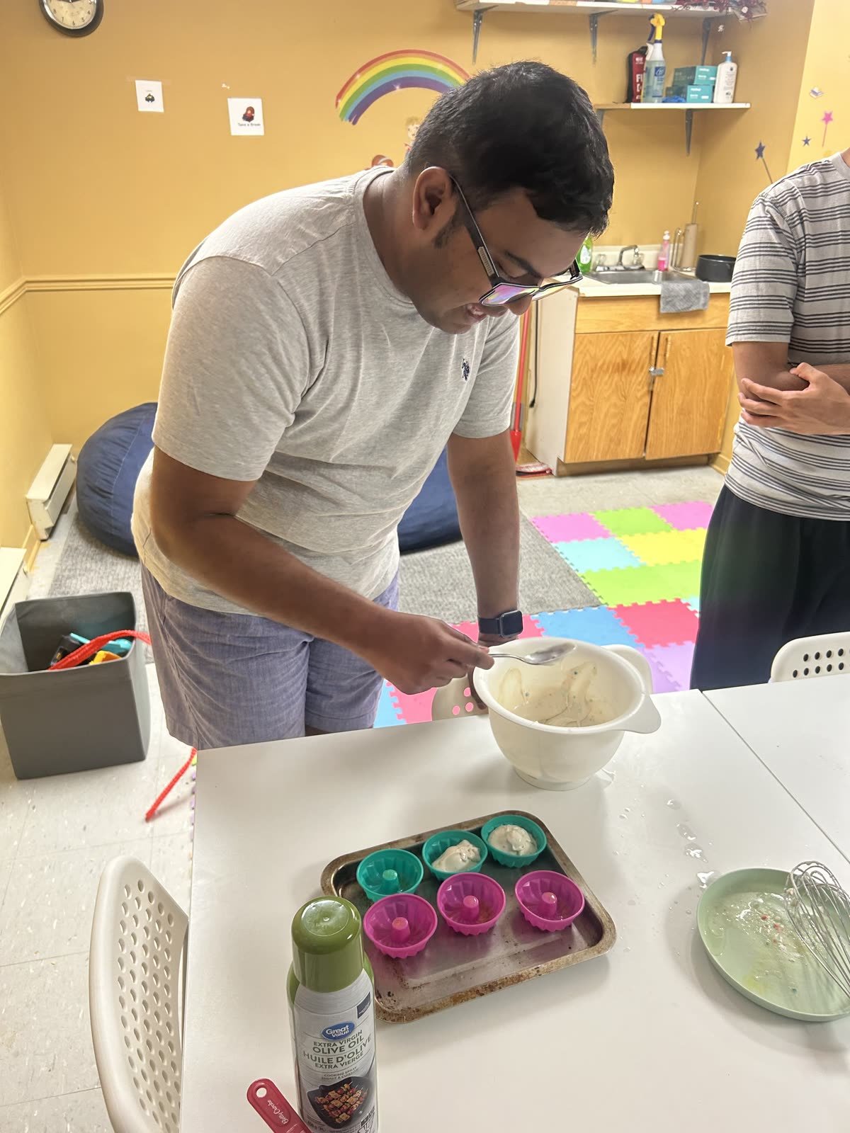 Mixing it up - Jemasen Homecare participant