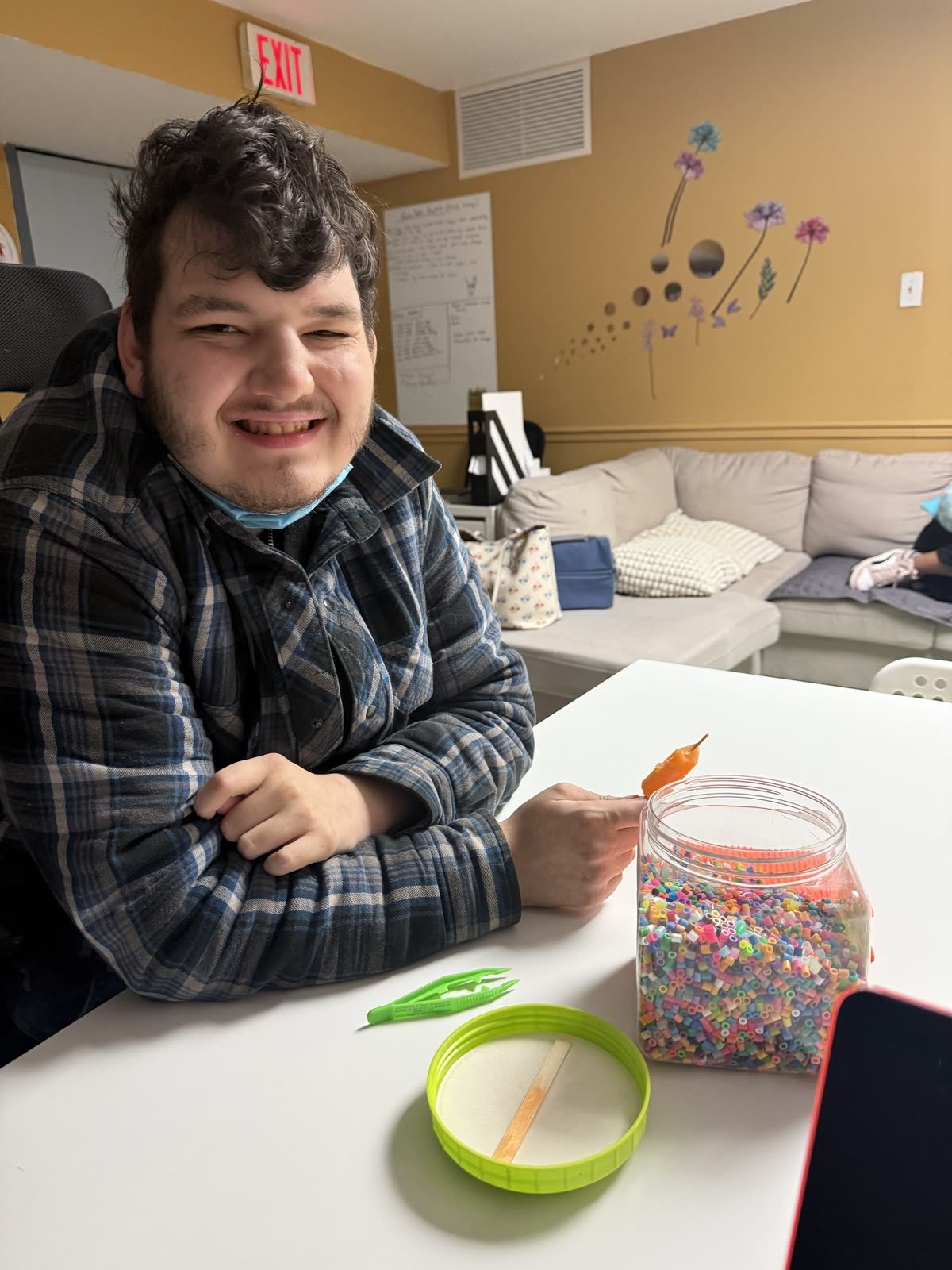 Bead art - Jemasen Homecare participant
