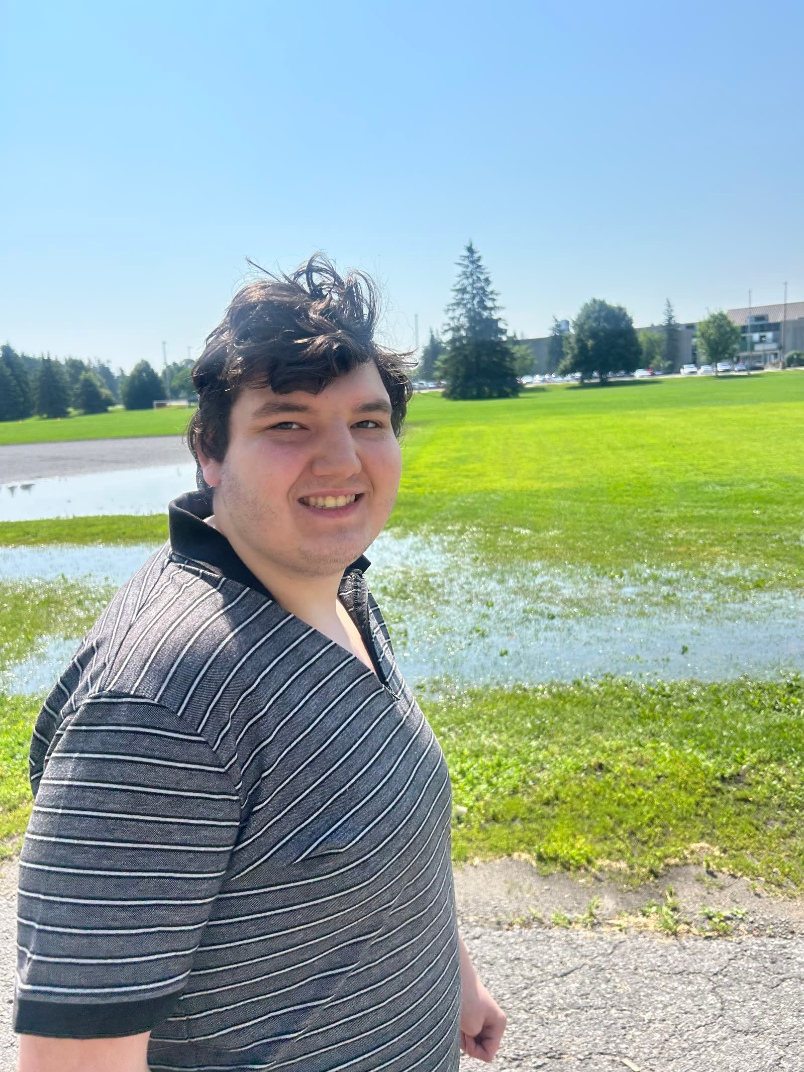 Participant enjoying time outdoors